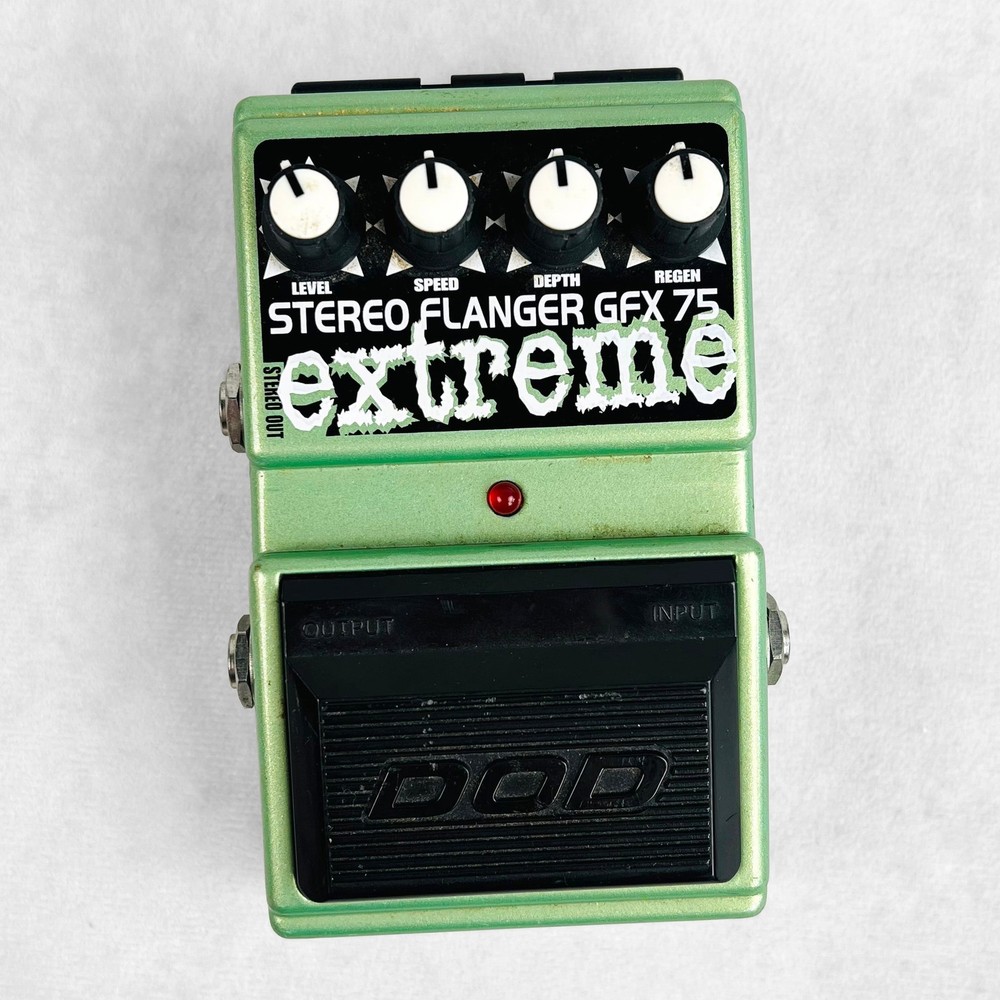 DOD Stereo Flanger GFX75 Extreme Pedal - Green