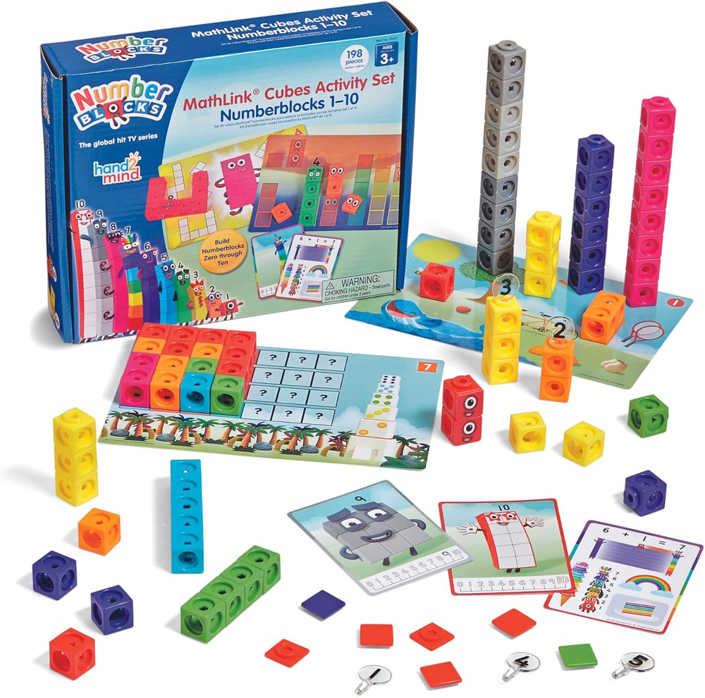 MathLink Cubes Numberblocks 1-10 Set – 30 Preschool Learning Activities
