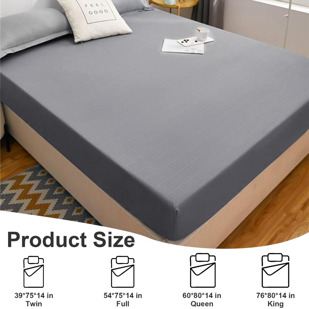 Grounding Sheets Full, Earth Grounding Fitted Sheet Full Size, 10% Silver Fib...