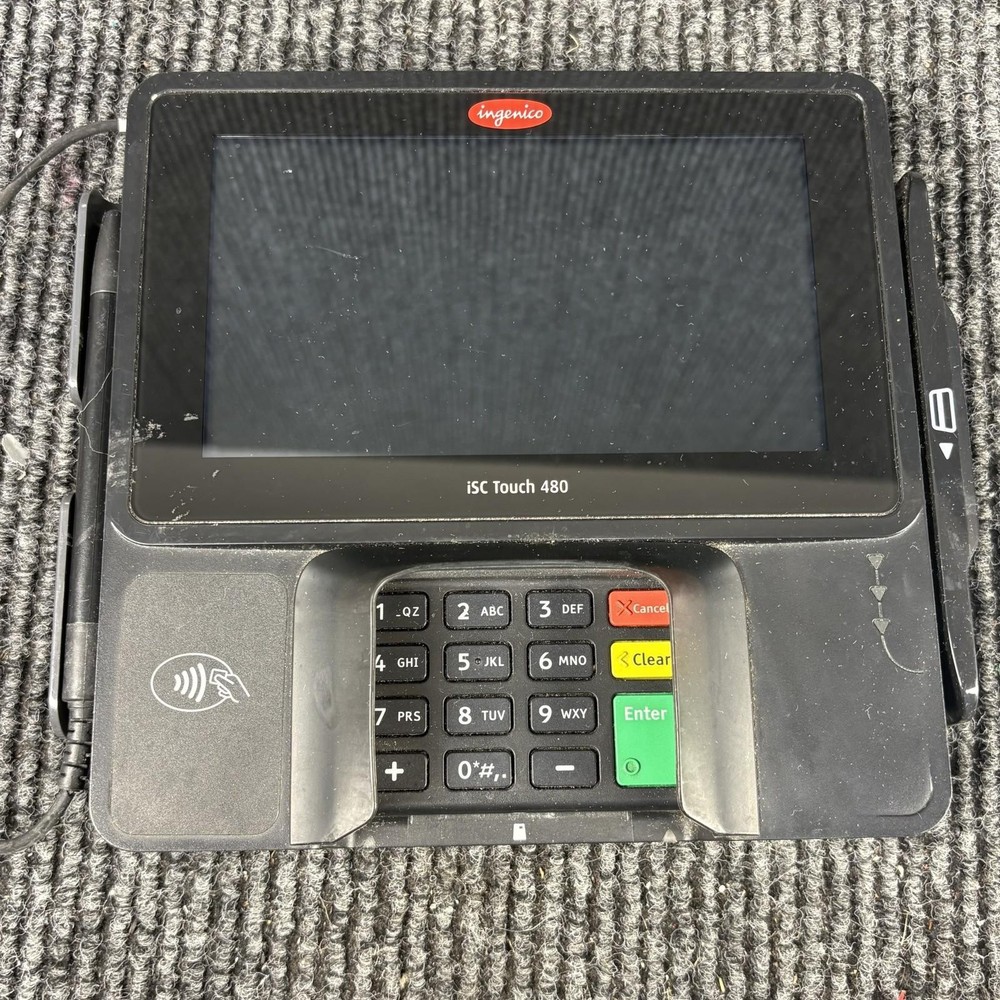 Ingenico ISC Touch 480 Payment Terminal USB Model ISC480-USB-BY03A Used Tested