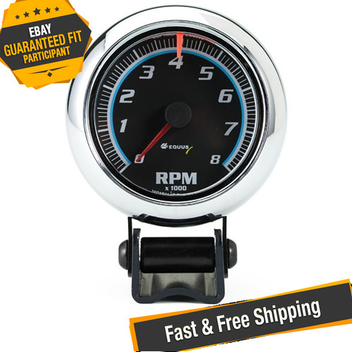 Equus 6076 2-1/2" Mini Chrome Tachometer