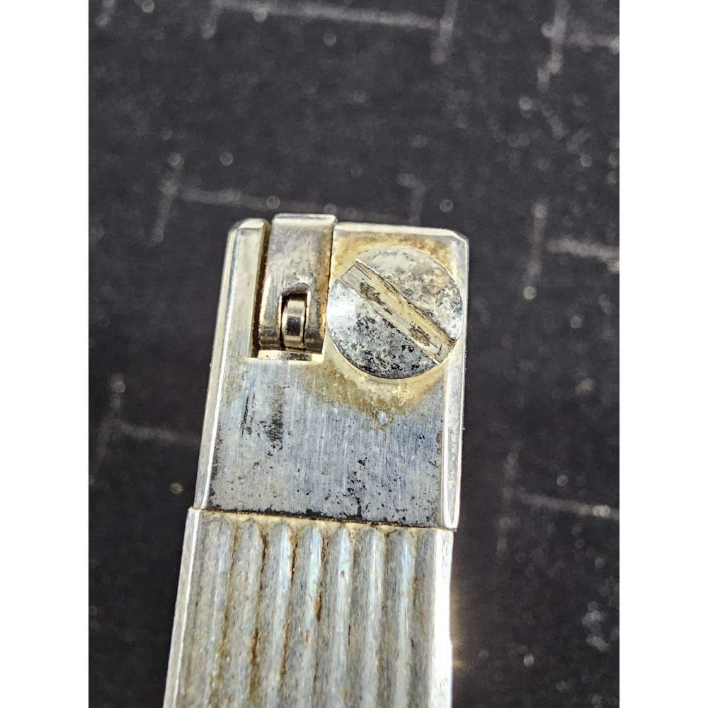 Vintage FORMULA silver plated Lighter Lacoste Emblem Refillable Butane