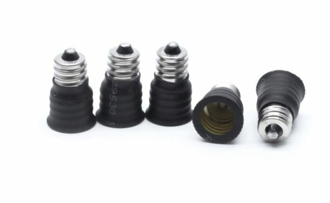 10pcs E12 TO E14 BASE LED BULB LAMP LIGHT SCREW HOLDER ADAPTERS SOCKET CONVERTER