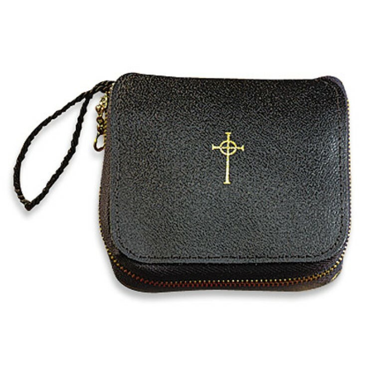 Large Leather Burse with Zipper