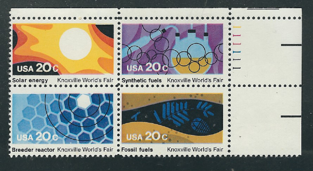 Scott #2006/9...20 Cent... Plate Block....World's Fair