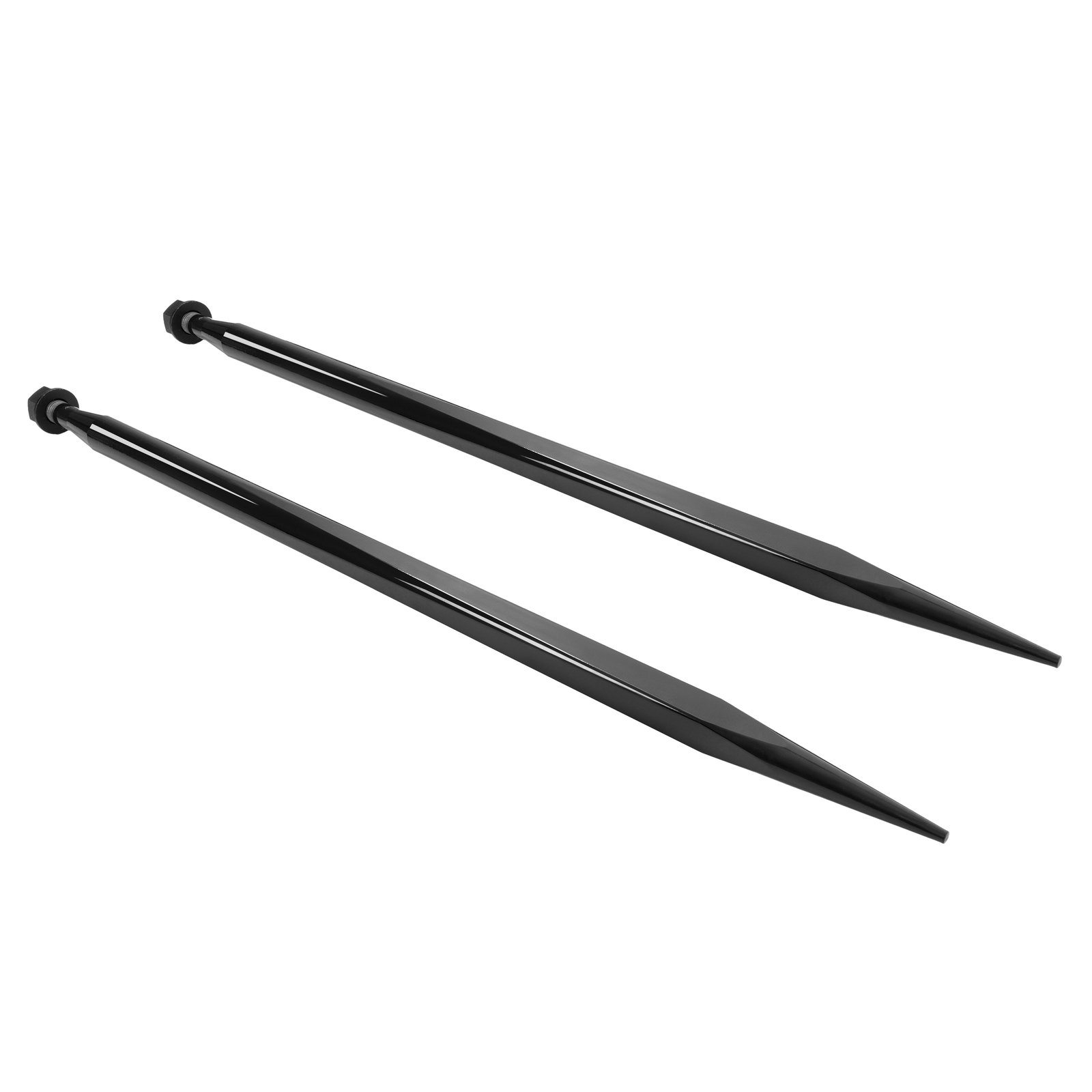 2PCS 49" Square Hay Spike Bale Spear Quick Attach Fork For Tractor Loader Bobcat