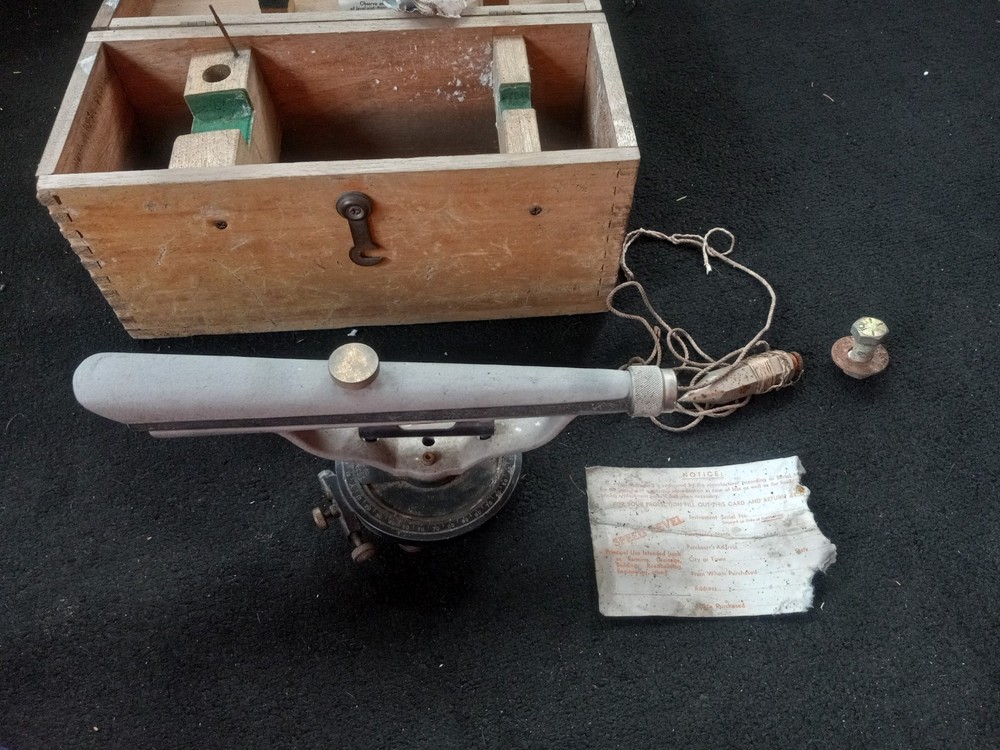 Berger Engineering Instruments Surveying Transit-Level Model 190A In Wood Box