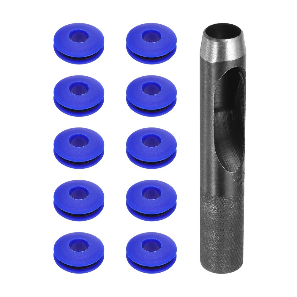 11pcs 12mm Plastic Truck Eyelets Blue