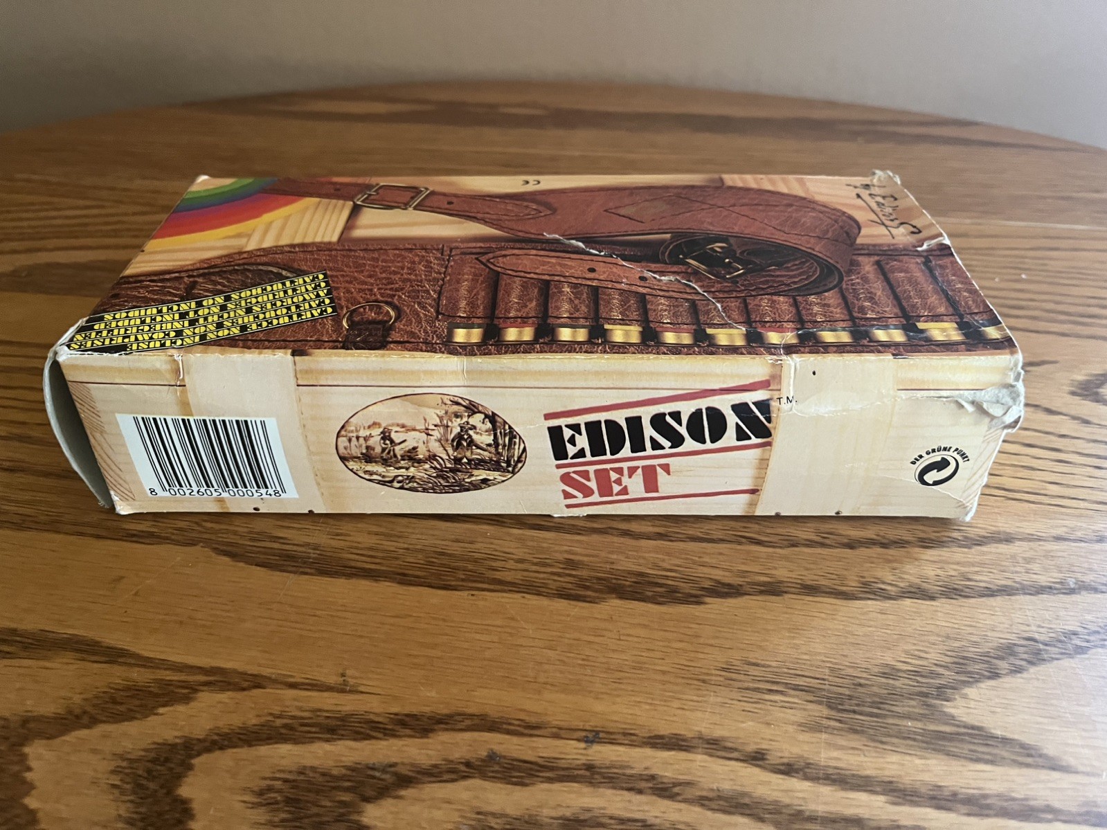 Vintage Edison Monte Carlo Doppietta Shot Gun Shell Belt Original Box Made Italy