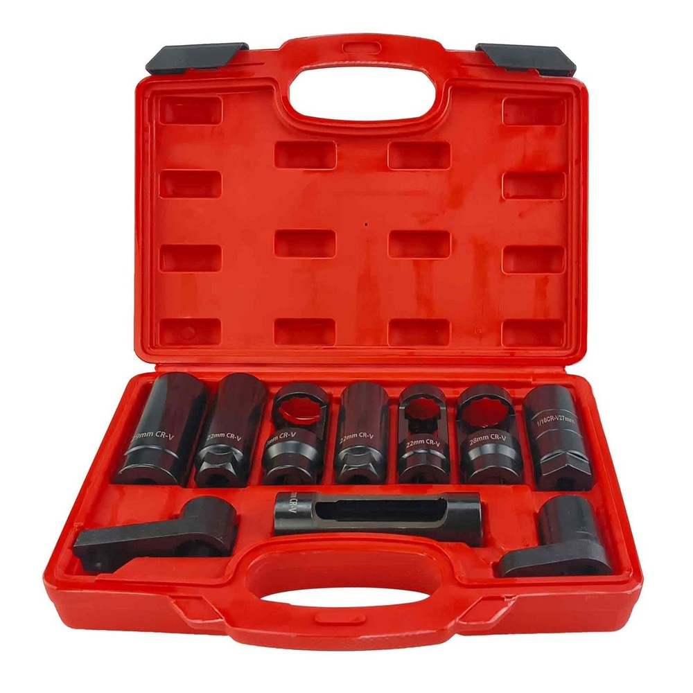 10Pcs Oxygen Sensor Socket Set Sensor Oil Pressure Sending Unit Removal Tool