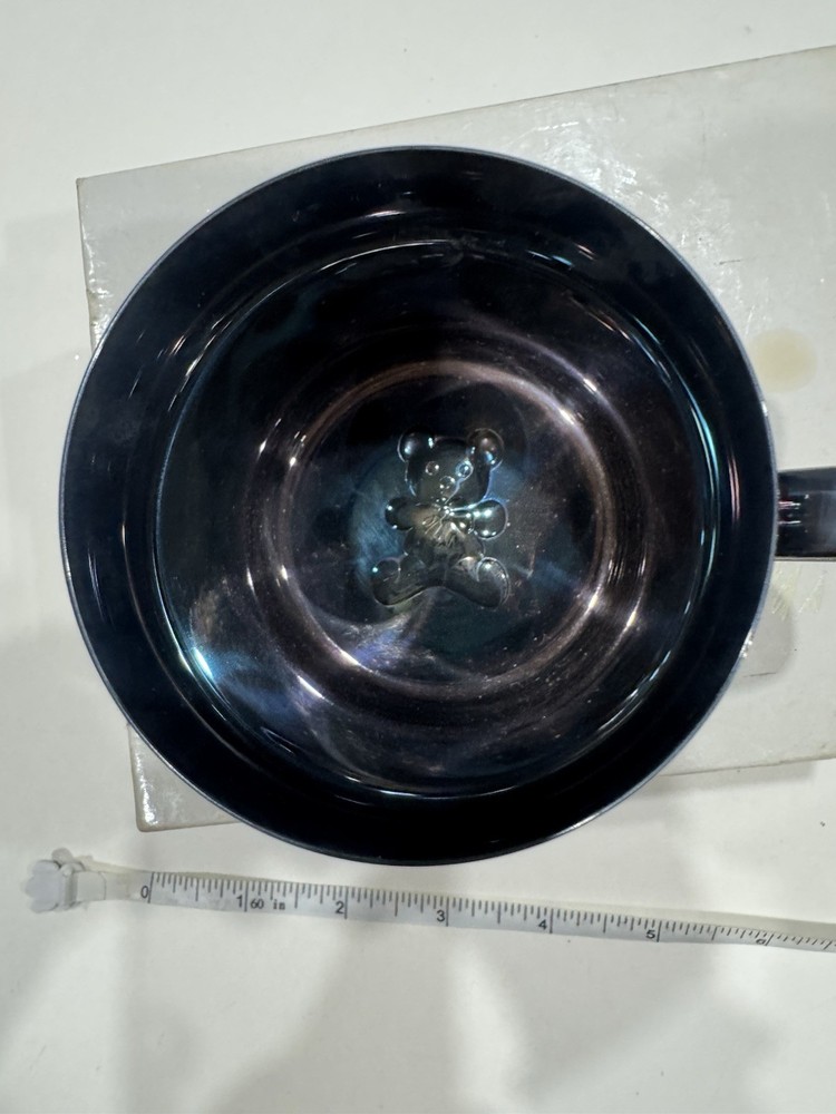 VTG Lint Silver Plate Baby Cup New - But Tarnished & Marshall Field’s Box