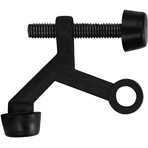 10 Pack - Matte Black Lite Duty Hinge Pin Adjustable Door Stop : 2187
