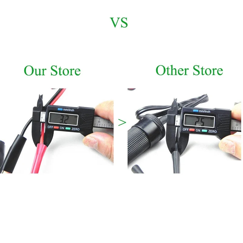 12V Portable Car Cigarette Lighter Socket Adapter with Accessory for...