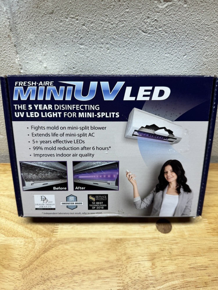Fresh-Aire Mini Uv Led Light For Mini Splits