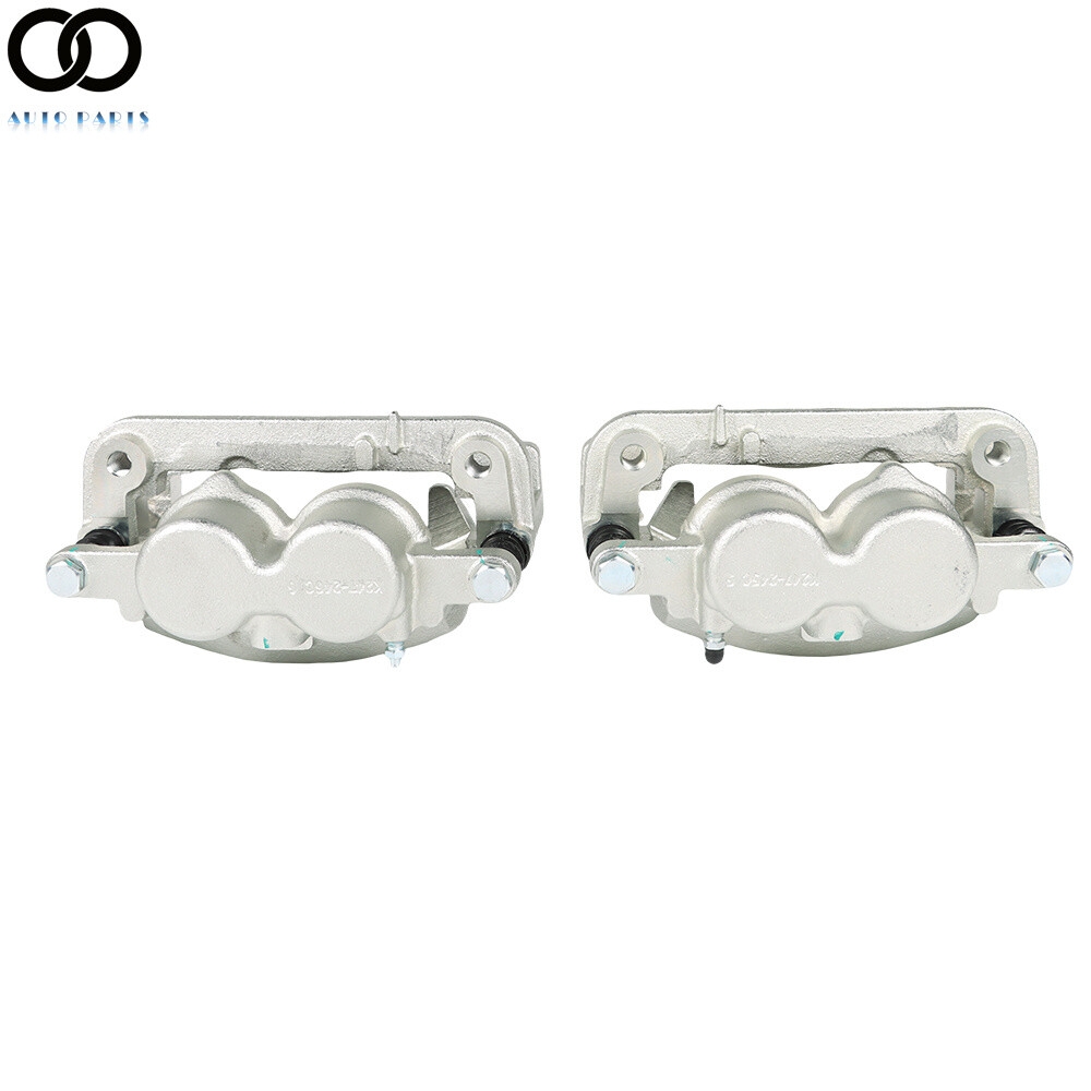 Pair Front Brake Calipers For Chevy Silverado 1500 2008-2018 GMC Sierra Yukon