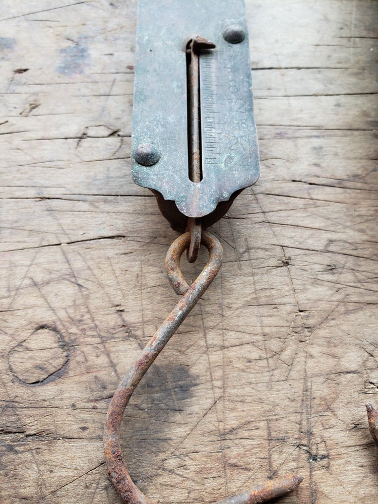 2 P.S. & W. Co. Spring Balances Scales Brass