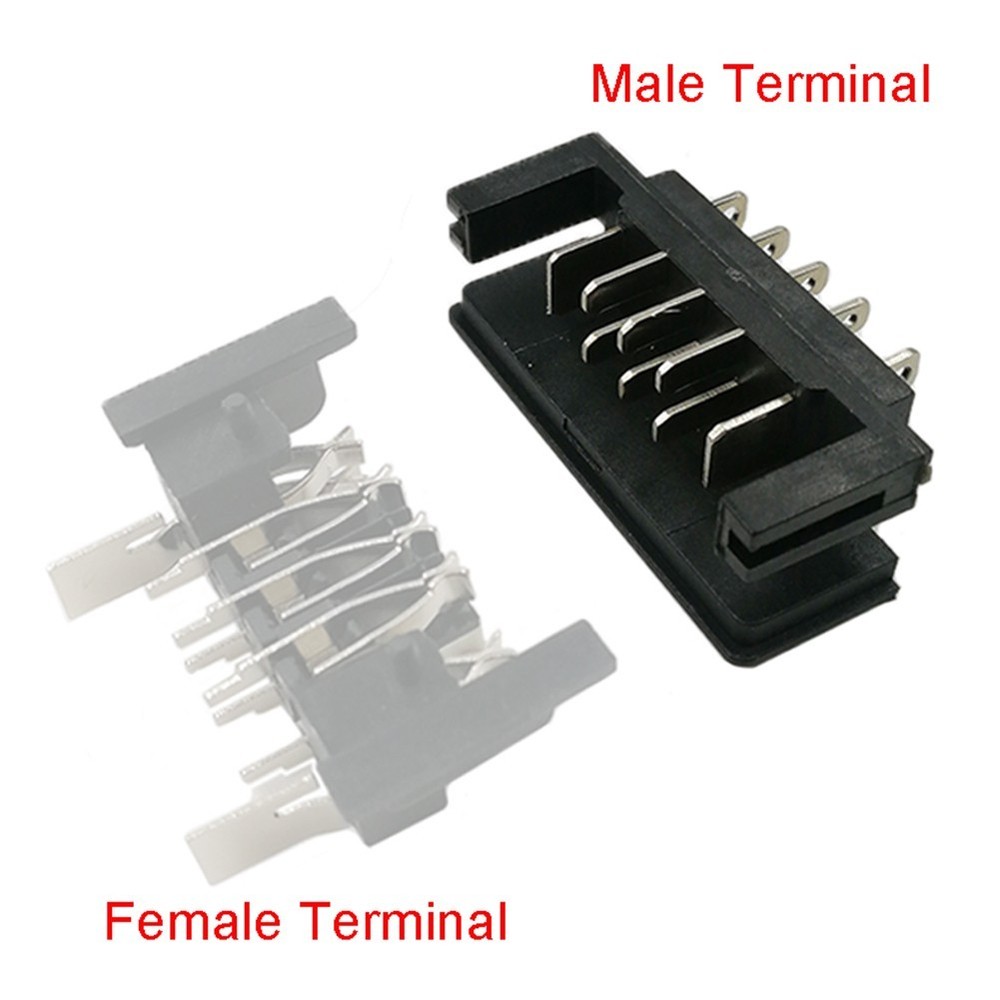 Bracket Connector Connector Terminal 2pcs Adapter Black Plastic Silver