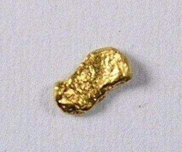 Alaskan-Yukon BC Gold Rush Natural Gold Nugget 0.05 Grams Genuine