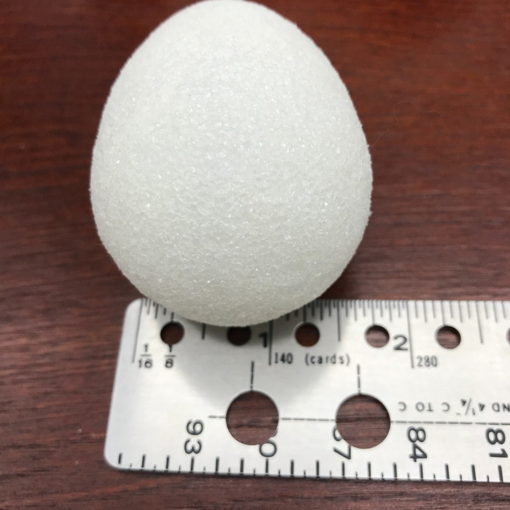Styrofoam Craft Easter Eggs Various Sizes 10-pack