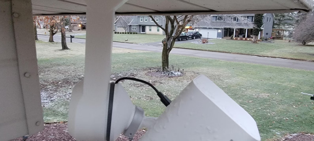 Ring Spotlight Camera Plus Plug-In Multi-Use Mount Ceiling, Wall, under Eaves