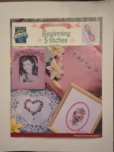 Beginning Stitches In Ribbon Embroidery Pattern Instructions Beginner SC CFT 105