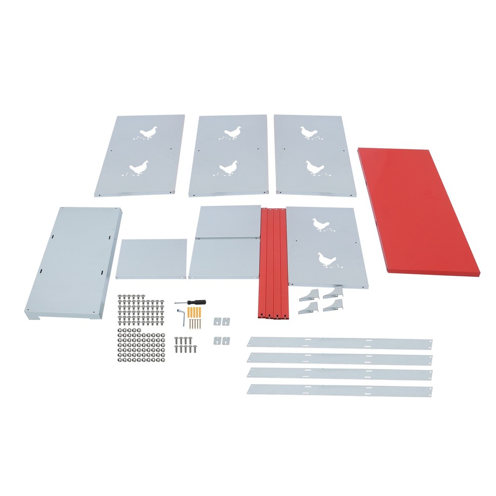 LABLT Chicken Laying Boxes 6 Compartment Nesting Boxes For Chickens