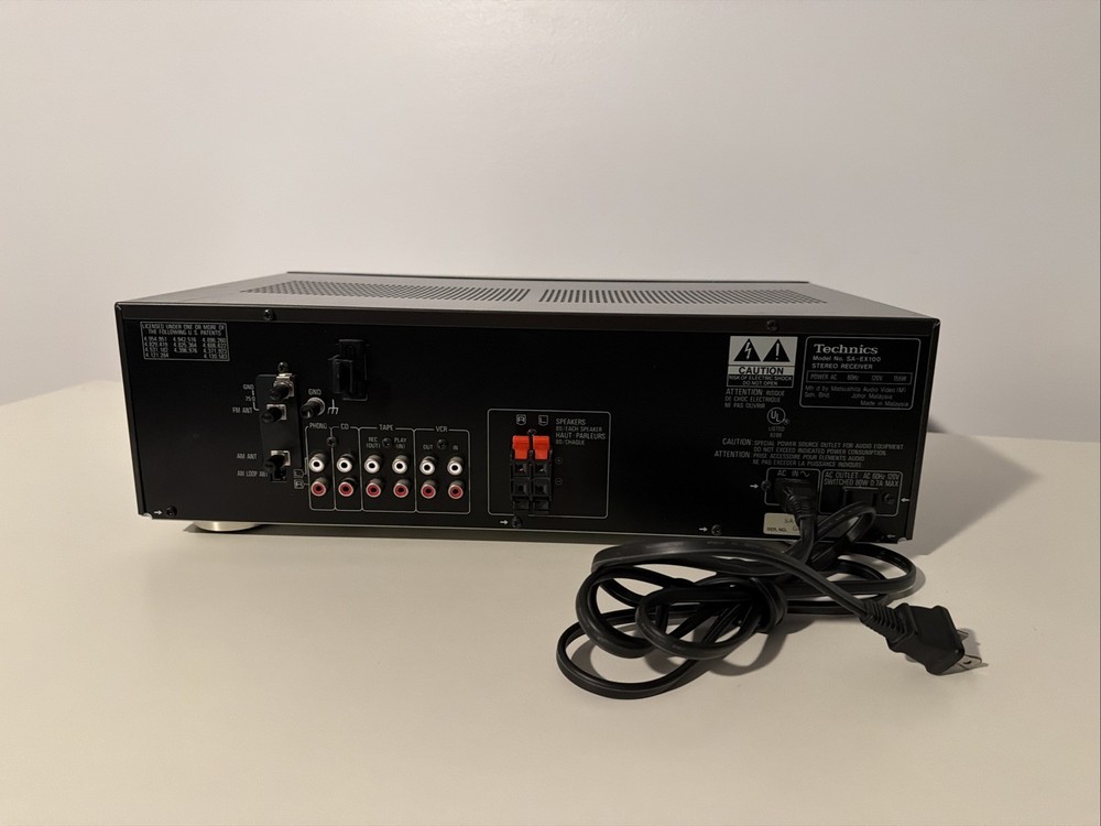 VTG Technics SA-EX100 Stereo Receiver AV Control - Tested & Works - No Remote
