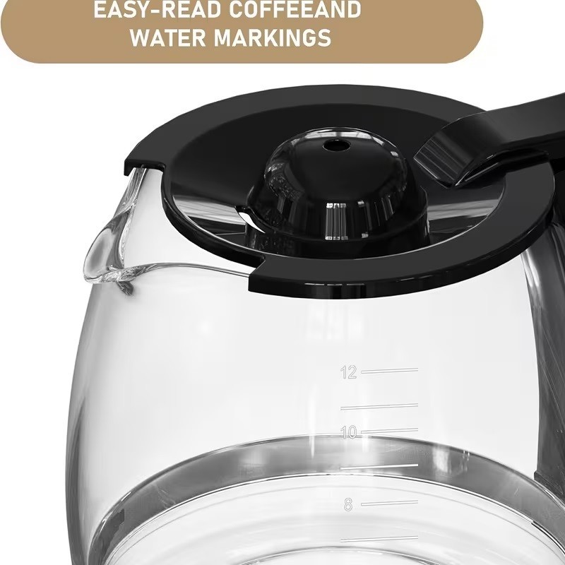 12 Cup Coffee Maker Carafe Replacement Pot Compatible with Hamilton Beach Flexbr