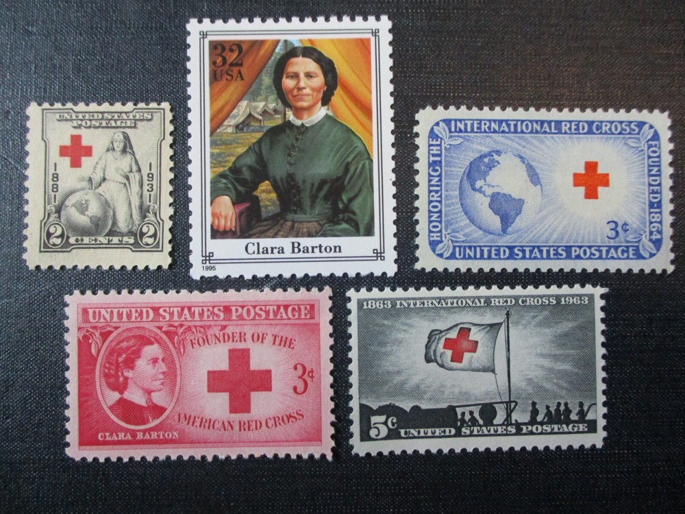RED CROSS STAMPS  (5)