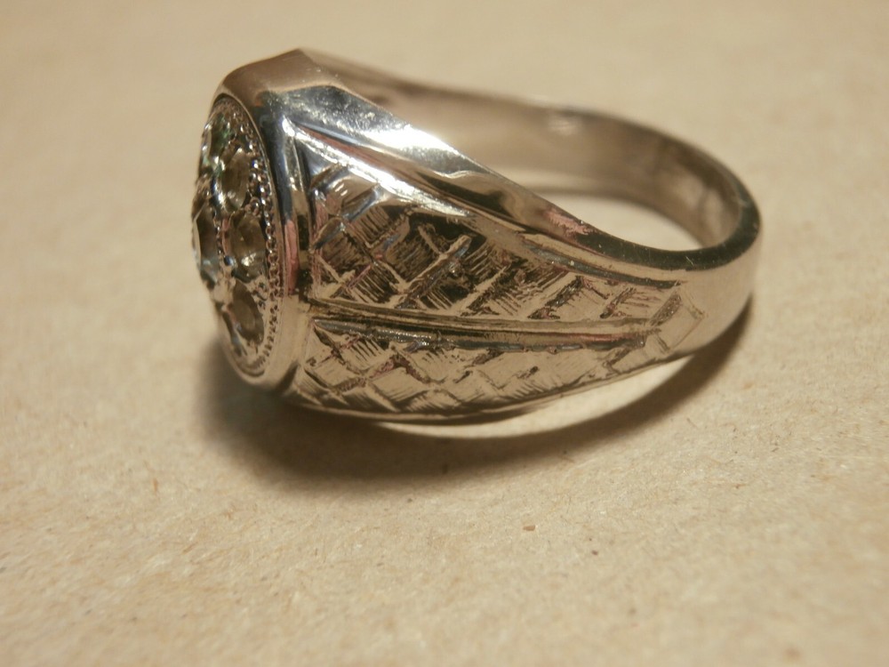 Sterling ESPO Ring w/ Clear Stones