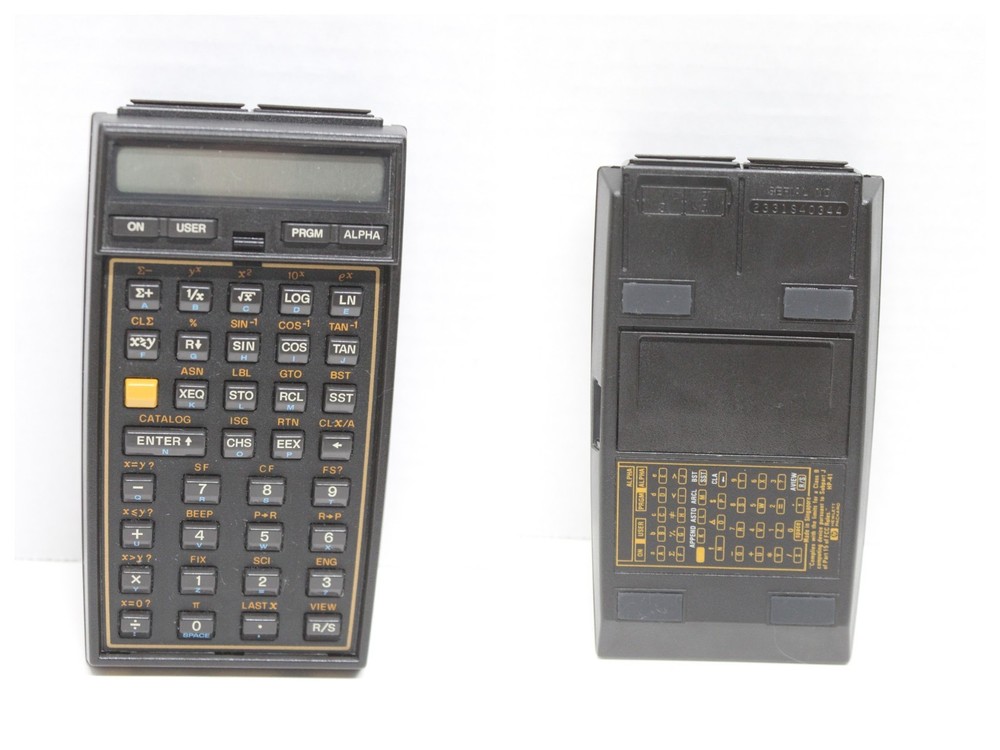 Hewlett Packard HP 41CV Calculator, Card Reader, Circuits 1, Math 1, Case - Read