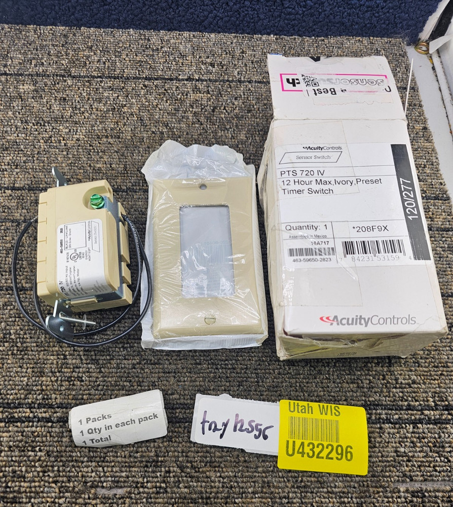 Acuity Controls PTS 720 IV: Electronic Auto Shut-Off Preset Timer Switch Ivory