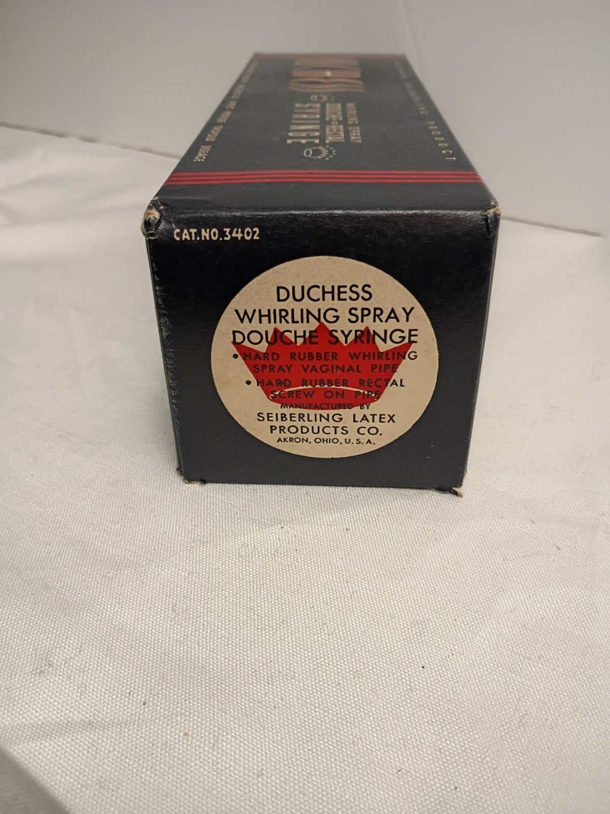 Vintage Sieberling Duchess Whirling Spray Douche & Rectal Enema Syringe