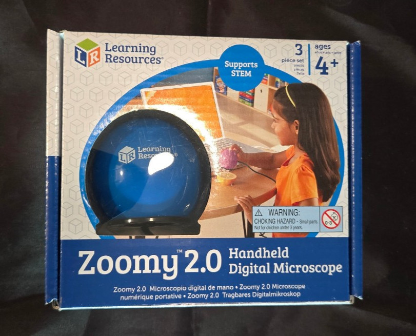 Learning Resources Zoomy 2.0 Handheld Digital Microscope STEM 54X Magnification
