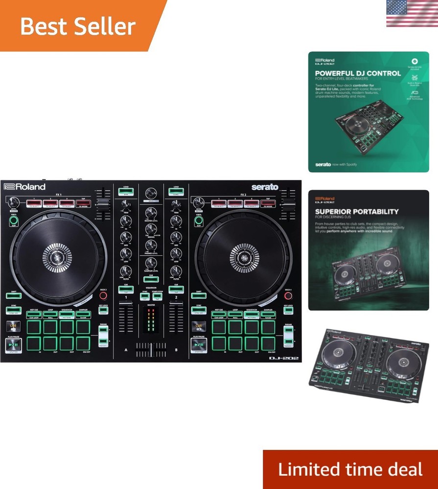 High-Quality DJ Controller with Built-In Drum Kits | Serato DJ Compatible