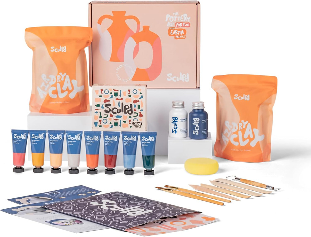 - the Original Pottery Kit - Complete Air Dry Clay Kit for Adults Includes Sculp