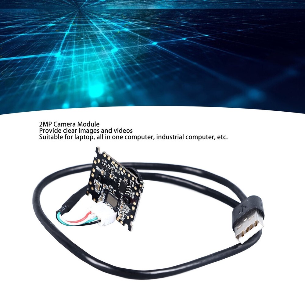 2MP Camera Module 72 Degree No Distortion Manual Focusing USB Wired Camera