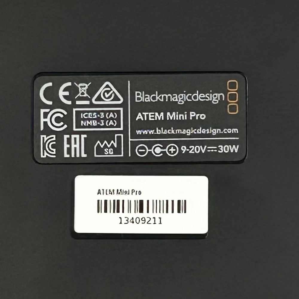 Blackmagic Design ATEM Mini Pro ISO Live Stream Switcher & HDMI Cables EUC WORKS