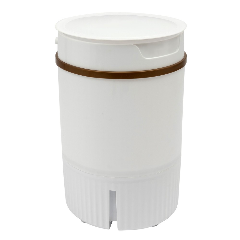 Portable Mini Washing Machine Washer with Drainage Basket Multi-Functional White