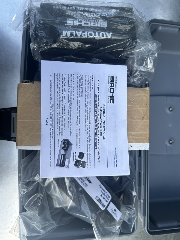 Sirchie AutoPalm Printer with Porelon Roller AP200 New - Palm Roller