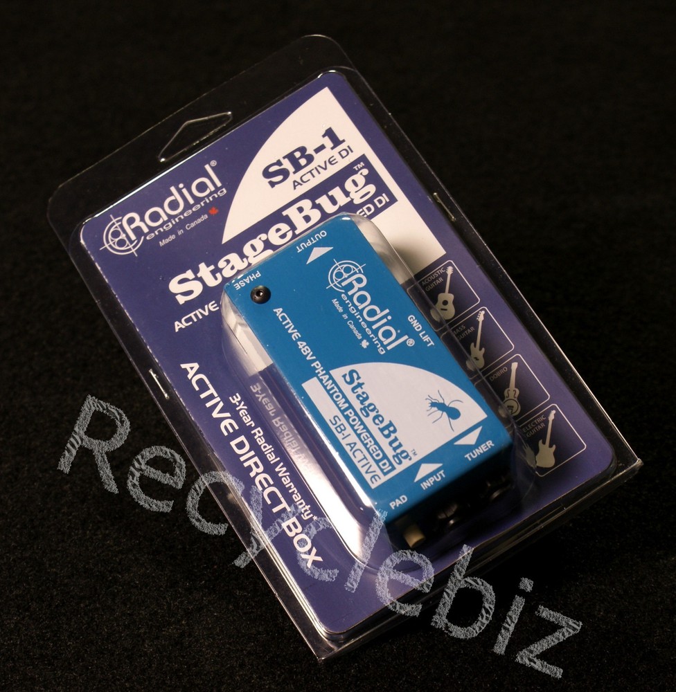 NEW! Radial Engineering StageBug SB-1 Active Acoustic DI Phantom Powered!
