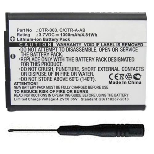 1300mAh Battery Replacement for Nintendo Wii U Pro Controller WUP-005