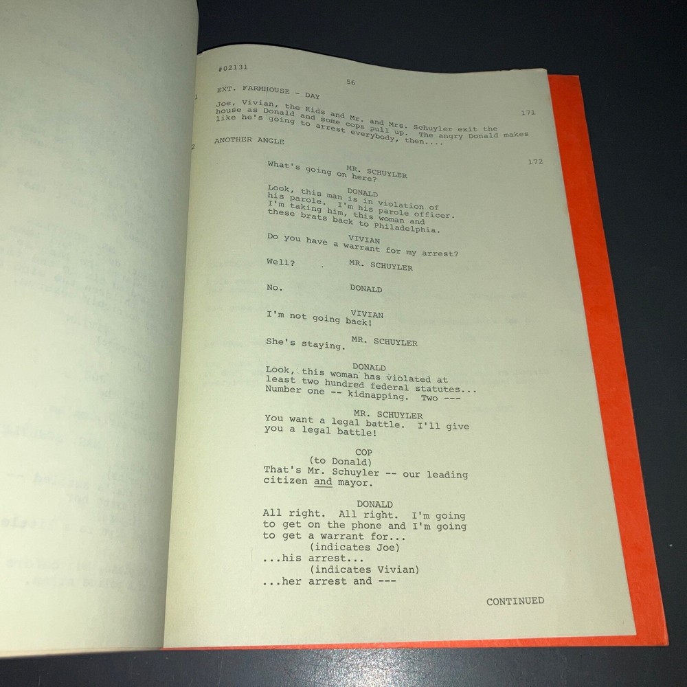 Original 1981 Bustin’ Loose Movie Script Richard Pryor Revised Final Draft COA