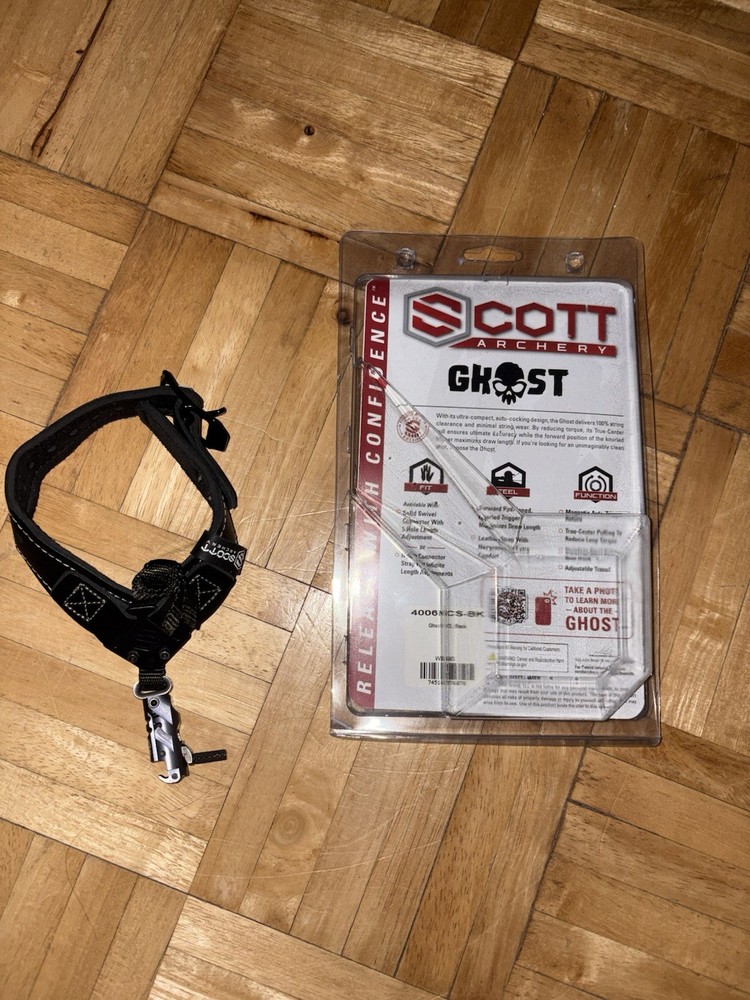 Scott Archery Ghost Bow Release NCS Black/Red Buckle Strap