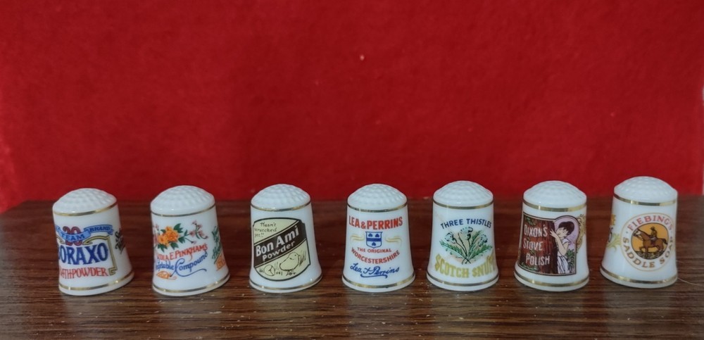 Seven Vintage Thimbles for Collection