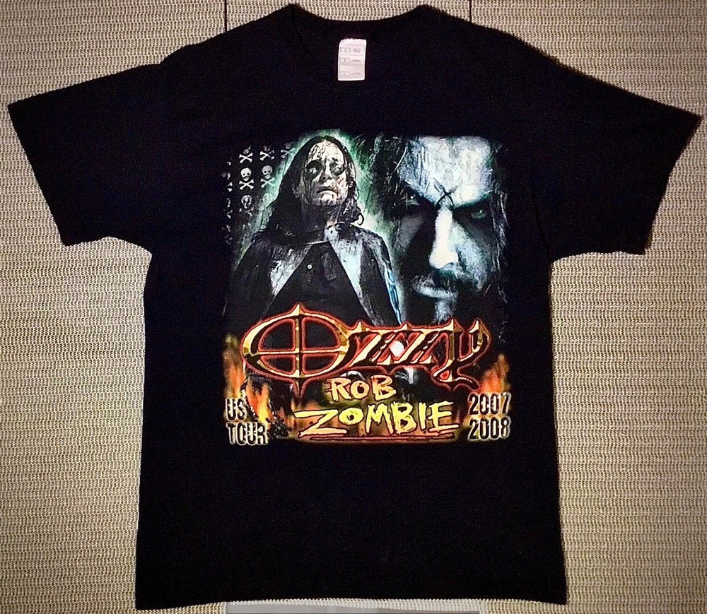 ozzy OSBOURNE-official-{UNWORN w/tag}-OZZFEST tour shirt-Large-DOUBLE sided-RARE