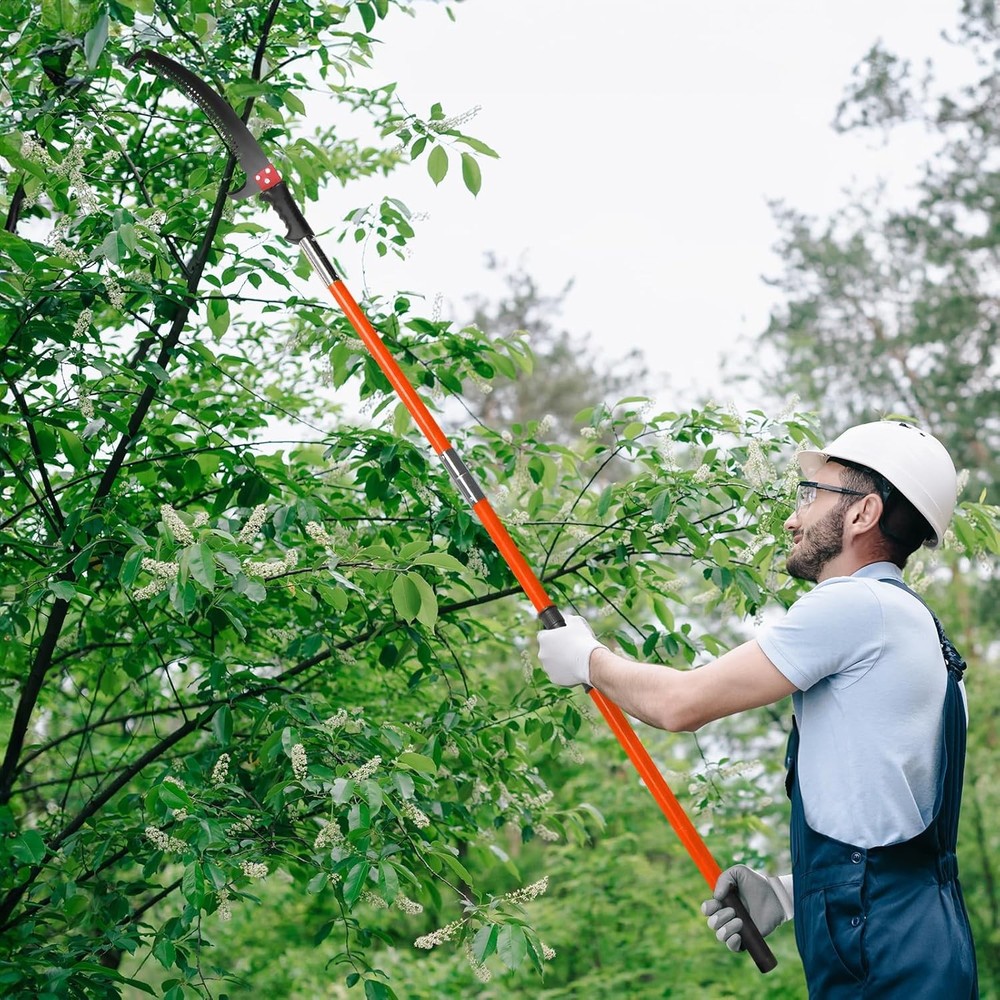 Manual Pole Saw for Tree Trimming, 26 ft Extendable Tree Pruner