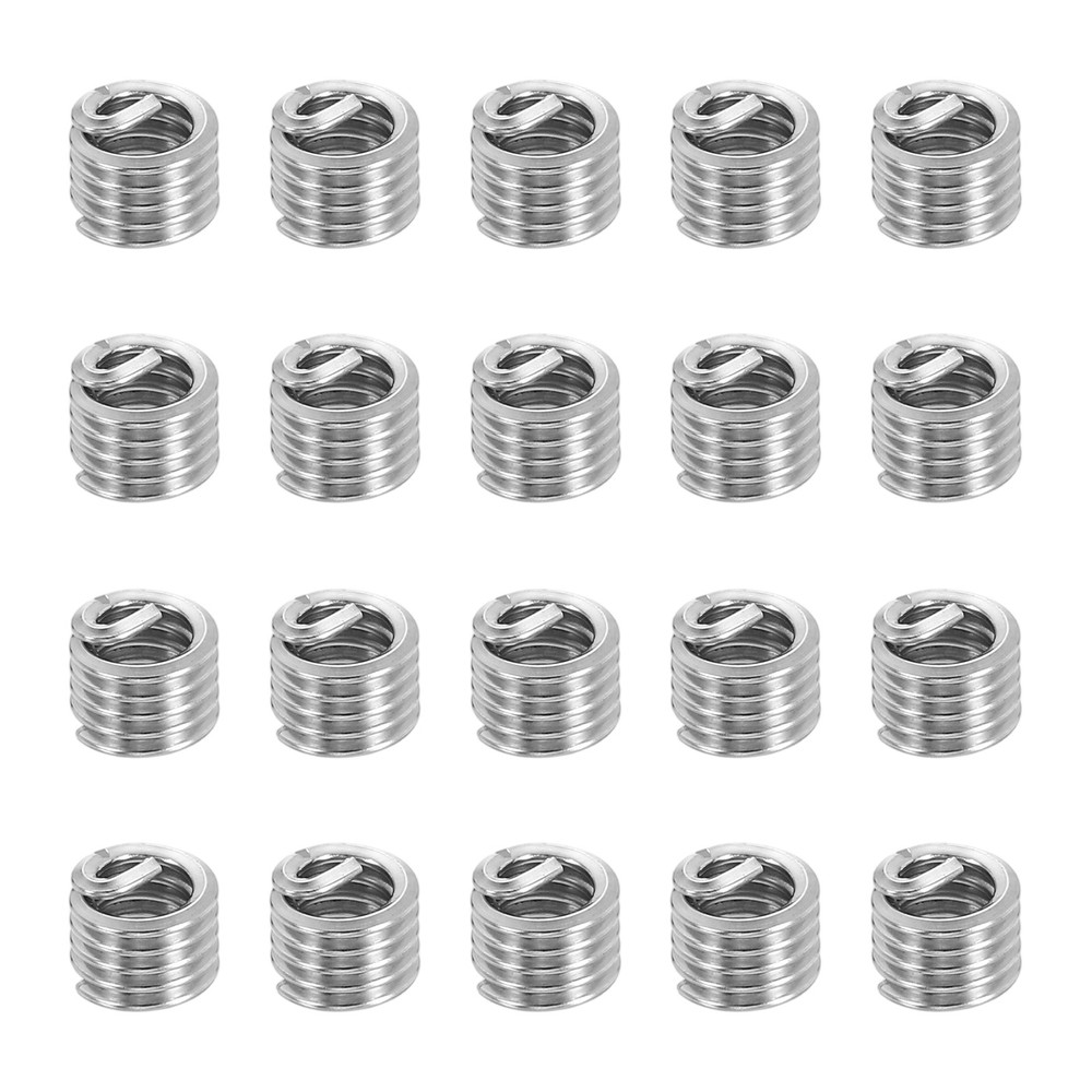 20pcs Wire Thread Inserts 6#-32 UNC 1.5D 5.3mm Helical Threaded Sleeve