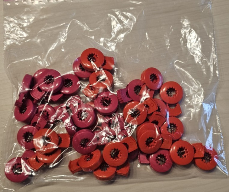 Cable Locks Circular Needle Cord Stops Single-Hole Toggle Fasteners for Knitting