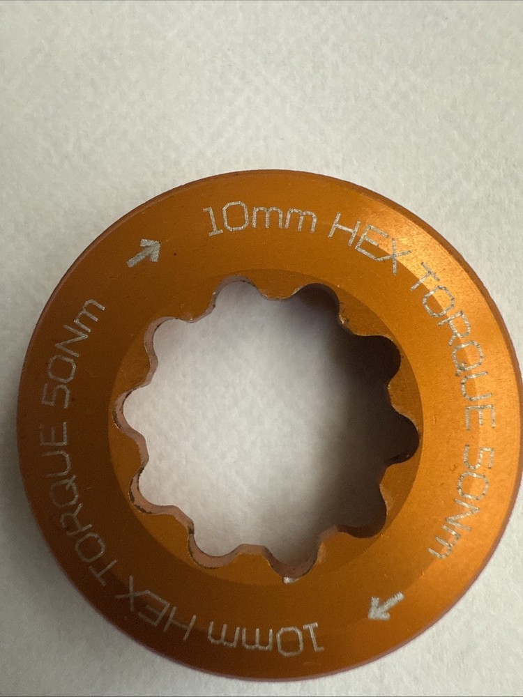 Hope EVO 2x Crankset Extraction Captive Nut/ Orange